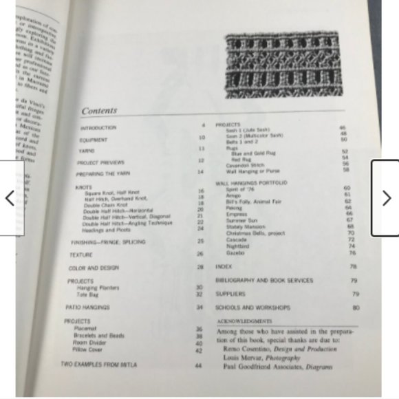 Macrame Step by Step Pattern Book Wall Hanging Purse Fishnet Tote Shopping Bag - Picture 2 of 3